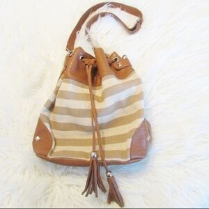 Apt 9 Jute Bucket Purse women's boho beach holiday